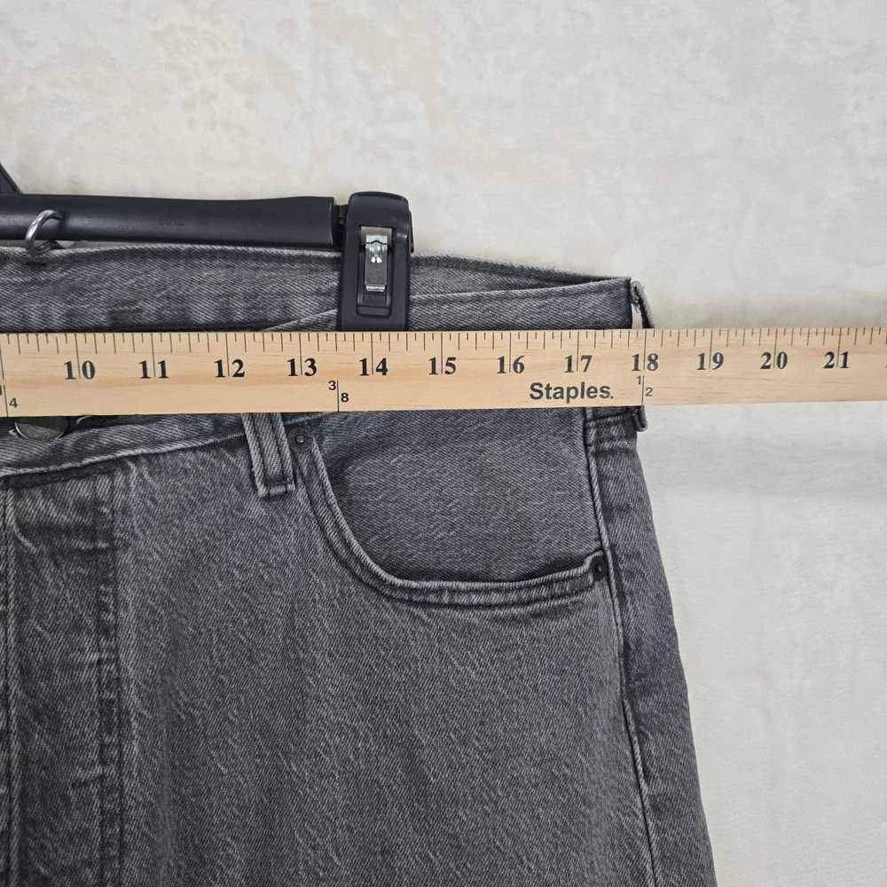 Levis 501 Original Fit Mens Grey Straight Leg Button Fly Jeans Sz W36 L30 36×30